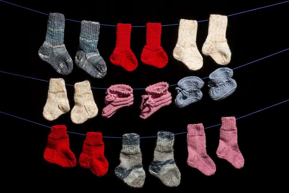 socks on a line